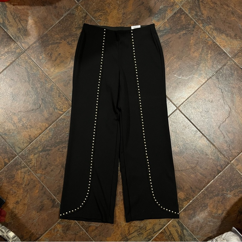 INC International Concepts Black Wide-Leg Pants — NEW